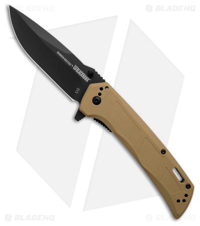 Blackhawk Bunker Buster Liner Lock Knife Tan Zytel (4.25" Black) BHBB401TN