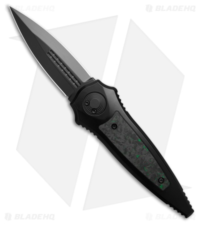 Paragon Warlock Folding Knife FatCarbon Green (3.9" Black)