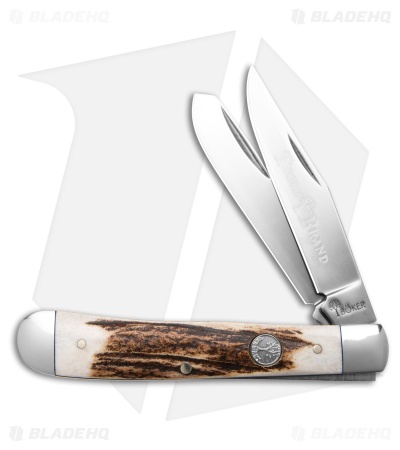 Boker Trapper Traditional Pocket Knife Stag (Satin D2)