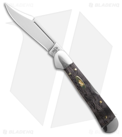 Case Knives Mini CopperLock Knife Black Curly Oak (71749L SS) 14010