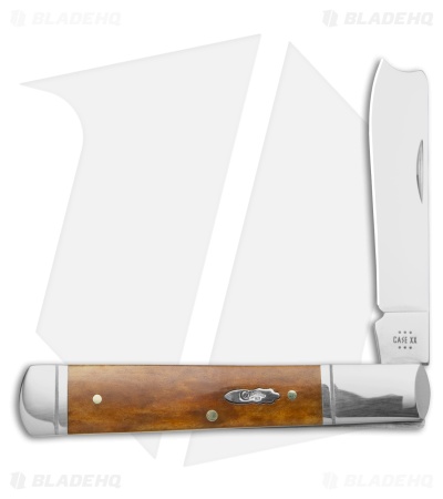 Case Knives Razor Knife 3.9" Brown Smooth Antique Bone (61005RAZ SS) 58211