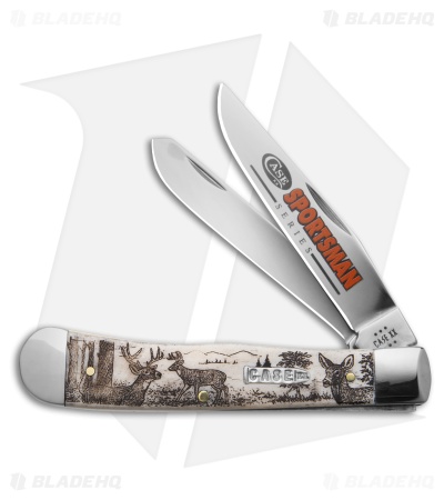 Case Pocket Knife Natural Bone Trapper Deer (6254 SS) 81220