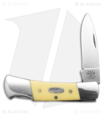 Case Knives Lockback Knife 3" Yellow Synthetic Standard Jig (31225L SS) 81089