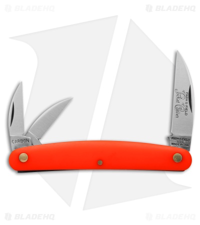 GEC #62 Farm & Field Pocket Carver Knife Orange Delrin (2" Satin) 620324