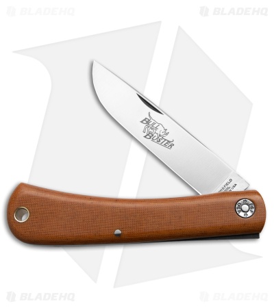 GEC Farm & Field Bull Buster Slip Joint Natural Linen Micarta (3.7" Satin)