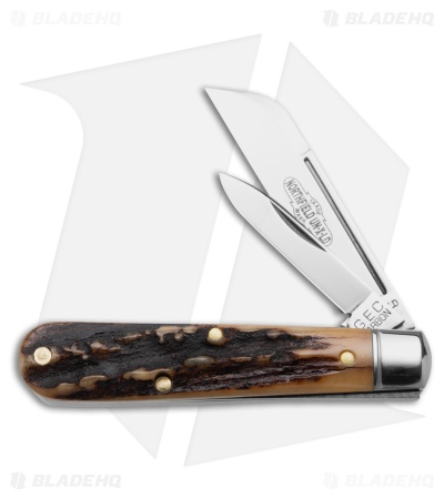 GEC Northfield UN-X-LD Knife Sambar Stag Black Plum Jigged Bone (2.5" Polish)