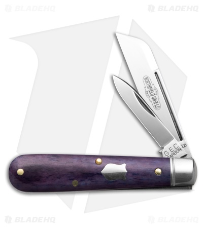 GEC Northfield UN-X-LD Wharncliffe Knife Purple Phlox Smooth Bone (2.5" Polish)