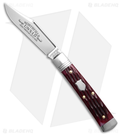 GEC Northfield UN-X-LD #94 Liberty Knife Black Plum Jigged Bone (2.6" Satin)
