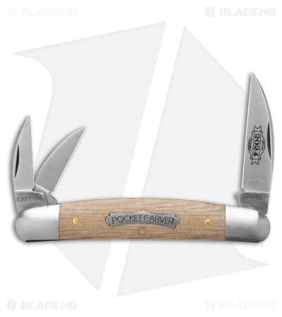 GEC #62 Tidioute Cutley Pocket Carver Knife Muslin Micarta (2" Satin)
