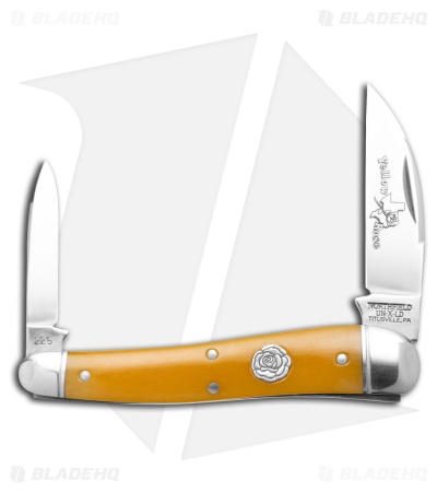 GEC Northfield UN-X-LD #38 Half Whittler Smooth Yellow Rose Bone (2.4" Satin)