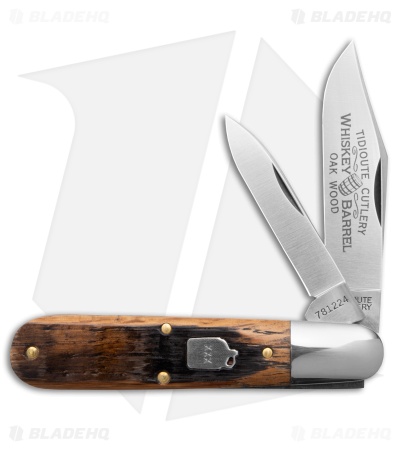 GEC Tidioute Cutlery Bullet Barlow Pocket Knife Whiskey Barrel Oak (2.8" Satin)