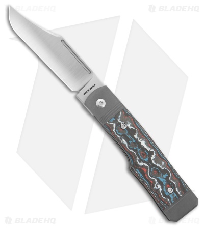 Jack Wolf Knives Gunslinger Jack Frame Lock Knife Nebula Fat Carbon (Satin)
