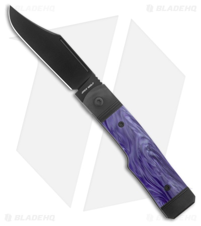 Jack Wolf Knives Gunslinger Jack Knife Cosmic Purple Kirinite/Black Ti (Satin)