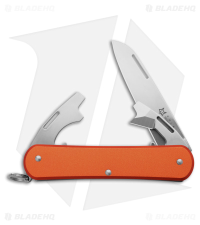 Fox Knives Vulpis 3-in-1 Slipjoint Knife Orange Alum (2.2" Polish) FX-VP130-3 OR