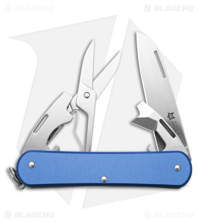 Fox Knives Vulpis 4-in-1 Slipjoint Knife Blue Alum (2.2" Polish) FX-VP130-F4 SB