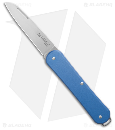 Fox Knives Vulpis Slipjoint Knife Blue Alum (2.2" Polish) FX-VP130 SB