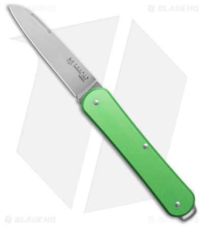 Fox Knives Vulpis Slipjoint Knife Green Alum (2.2
