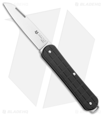 Fox Knives Vulpis Slipjoint Knife Grenade Black Aluminum (2.2" Polished)
