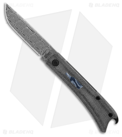 ESNYX Silver Line Beer Buster Jr. Flipper PVD Ti/Blk Micarta (2.6