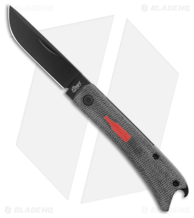 ESNYX Silver Line Beer Buster Jr. Flipper PVD Ti/Blk Micarta/Mokuti Clip (PVD)