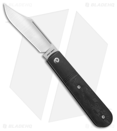 Jack Wolf Knives Big Bro Jack Slip Joint Knife Black Dunes FC (3" Satin)