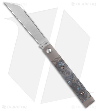 Jack Wolf Knives Feelgood Jack Fat Carbon Dark Matter Blue (3" Satin)