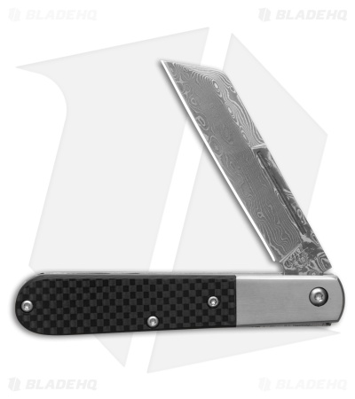Bear & Son Modern Large Barlow Slip Joint Knife Carbon Fiber (3.75