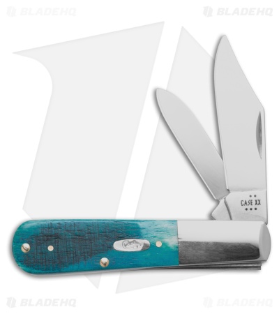 Case Knives Barlow Knife Sawcut Jig Caribbean Blue Bone (62009 1/2 SS) 25581