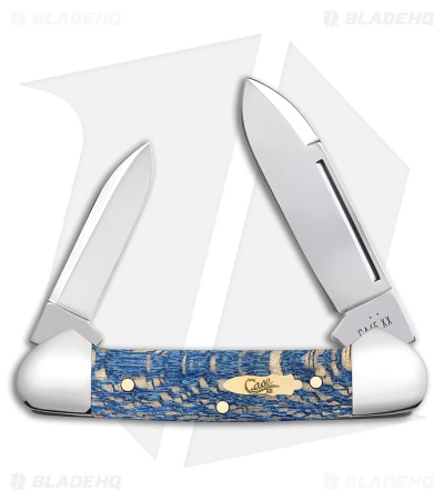 Case Knives Baby Butterbean Knife 2.75" Blue Sycamore Wood (72132 SS) 63733