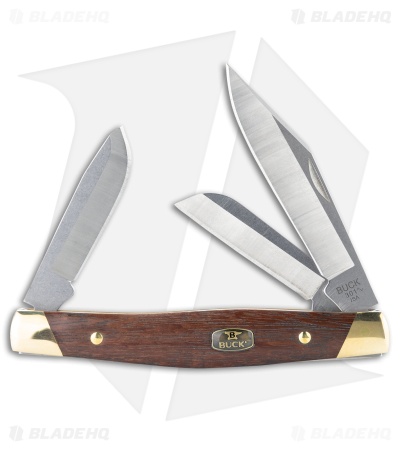 Buck 301 Stockman Slip Joint Knife Granadillo Wood (3" Satin 420HC)