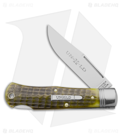 GEC Northfield UN-X-LD Bullet Pocket Knife C Green Jigged Bone (3