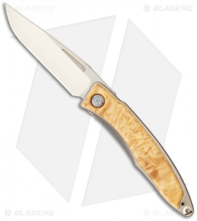 Chris Reeve Mnandi Knife Box Elder Burl (2.75" Satin S45VN)