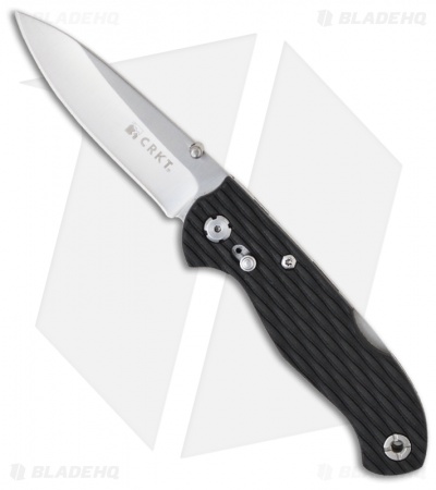 CRKT Lake 111-Z 2 Lockback Knife Black GFN (2.5" Satin) 7253Z