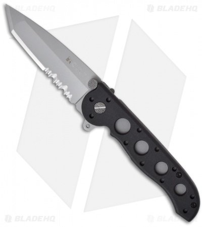 CRKT Carson M16-12Z Folding Tanto Flipper Knife Zytel (3" Bead Blast Serr)