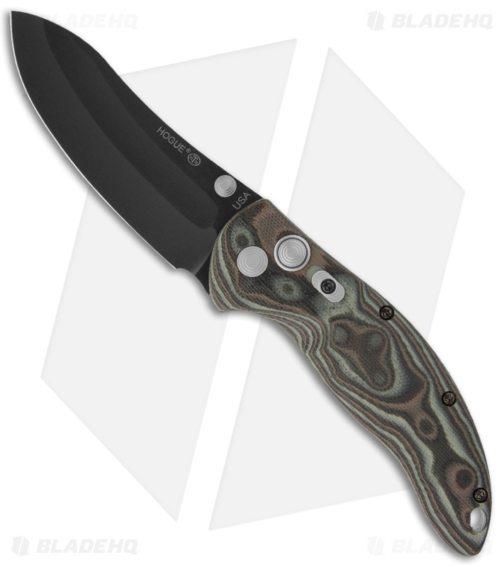 Hogue Knives EX04 Upswept Knife Black/Gray GMascus (3.5