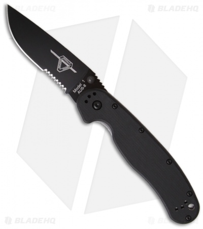 Ontario RAT Model 1 Liner Lock Knife Black (3.625