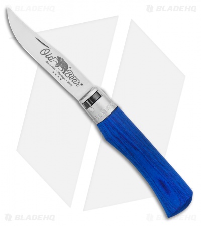 Antonini Old Bear Classical Large Folding Knife Blue Wood (3.4
