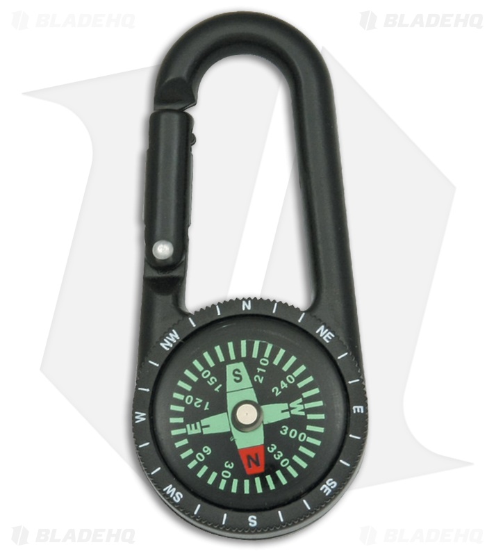 Explorer Clip Guide Carabiner Compass Black - Blade HQ