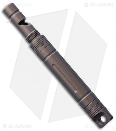 Bestechman BM05 Brown Titanium Whistle w/ Firestarter