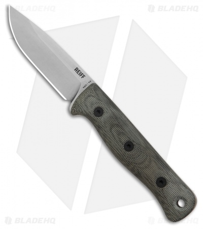 Reiff Knives F4 Bushcraft Survival MagnaCut Knife Black Micarta (4