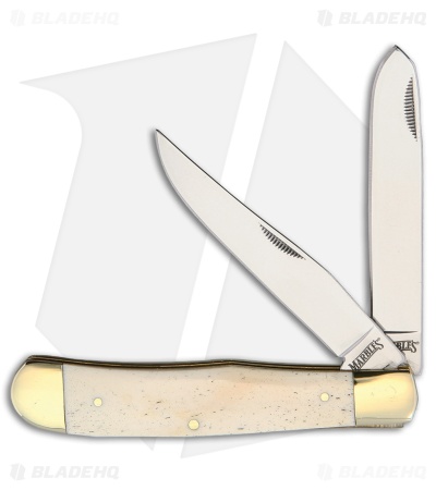 Marbles Trapper Slip Joint Knife White Bone (3.3" Polish)