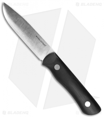 Real Steel Bushcraft III Fixed Blade Knife Black G-10 (4" Convex) 3725C