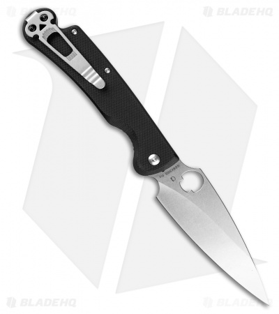 Daggerr Knives Vendetta Frame Lock Knife Black G-10 (5" Satin)
