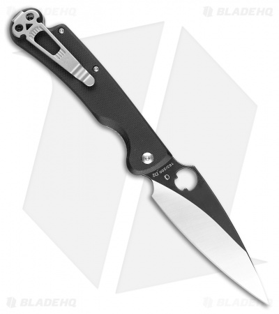 Daggerr Knives Zhalo Liner Lock Knife Black G-10 (3.9" Two-Tone D2) FM02-2BK