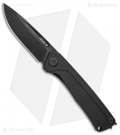 Acta Non Verba Knives Z200 Liner Lock Knife Black G-10 (3.5