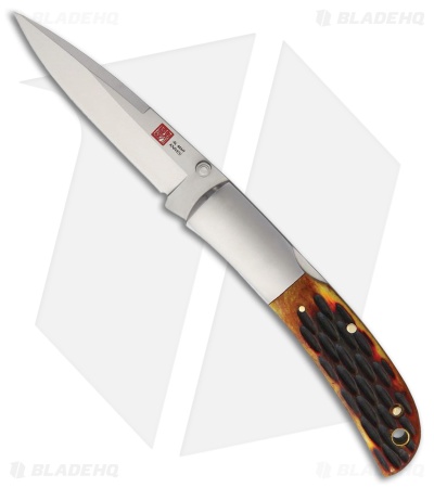 Al Mar Classic Collection Lockback Knife Honey Jigged Bone (3.15" Satin) AMK7004