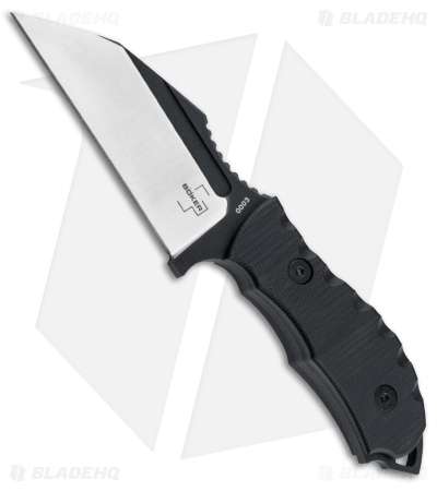 Boker Andhrimnir Mini Fixed Blade Knife Black G-10 (3.4" 2-Tone Black/Satin )