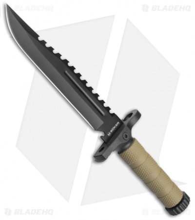 Boker M-Spec Survival Fixed Blade Knife OD Green Polymer (5.9" Black ) 02SC005