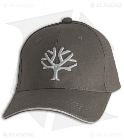 Boker Tree Gray Black Ball Cap White Logo (Adjustable)