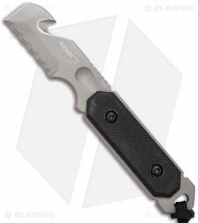 Boker Plus Cop Tool Fixed Blade Knife (1.75 Bead Blast Serr) 02BO300